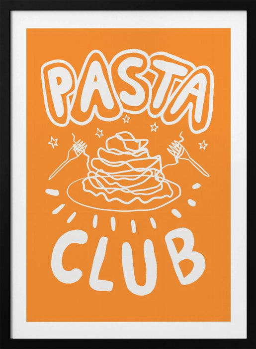 Pasta Club Framed Art Modern Wall Decor