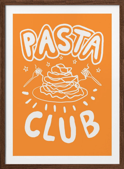 Pasta Club Framed Art Modern Wall Decor