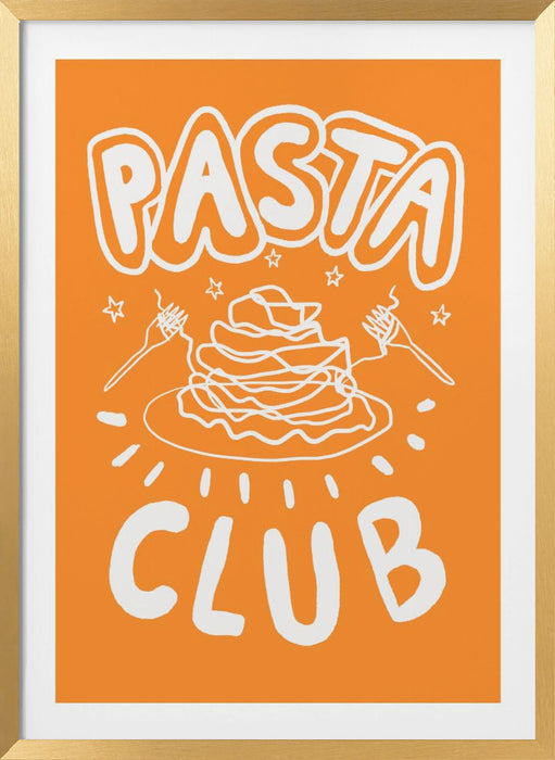 Pasta Club Framed Art Modern Wall Decor