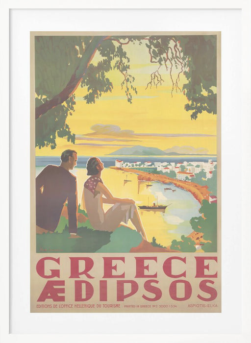 Greece Framed Art Modern Wall Decor