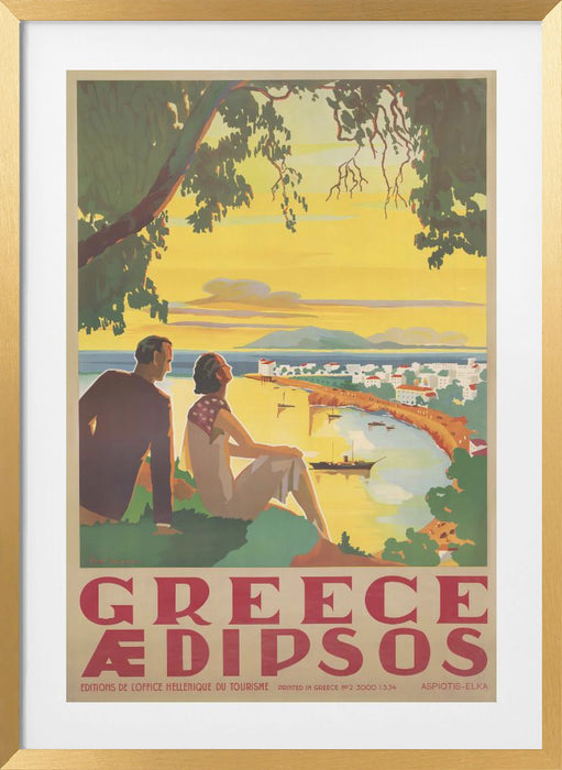 Greece Framed Art Modern Wall Decor