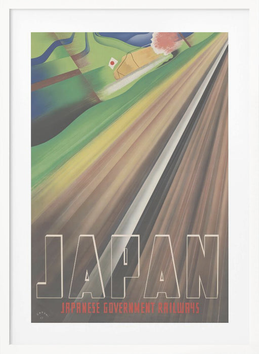 Japan - Japanese Government Railways Framed Art Modern Wall Decor