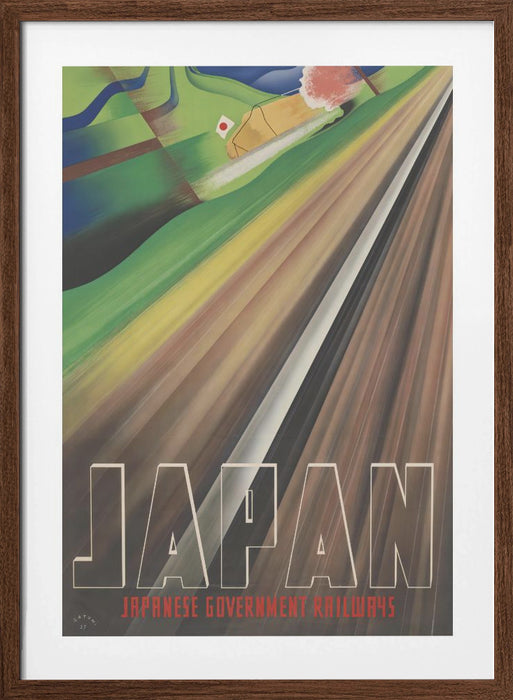 Japan - Japanese Government Railways Framed Art Modern Wall Decor