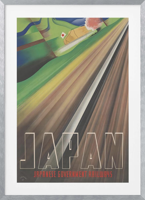 Japan - Japanese Government Railways Framed Art Modern Wall Decor