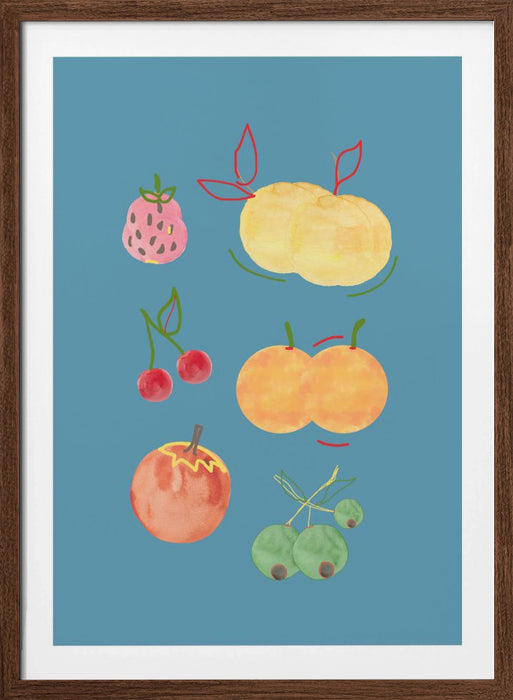 Fruit Fiesta 02 Framed Art Modern Wall Decor