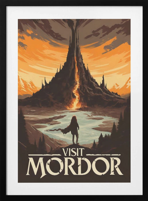 Visit Mordor Framed Art Modern Wall Decor