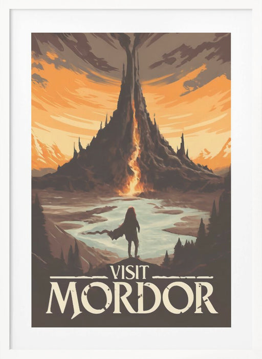 Visit Mordor Framed Art Modern Wall Decor