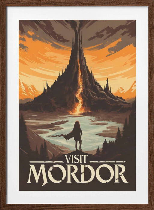 Visit Mordor Framed Art Modern Wall Decor