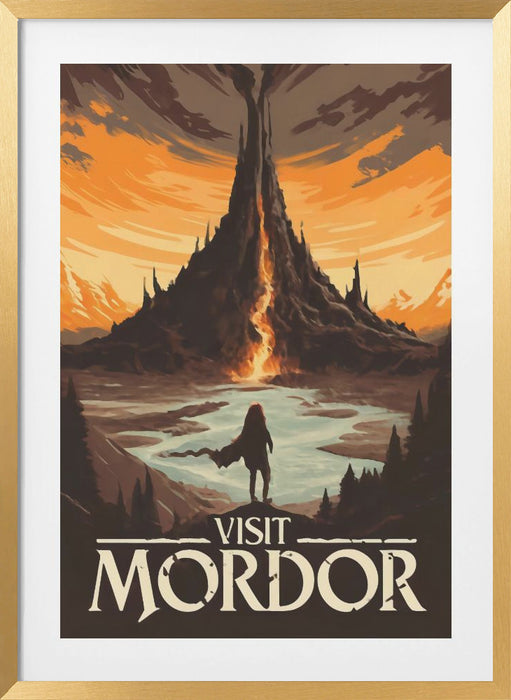 Visit Mordor Framed Art Modern Wall Decor