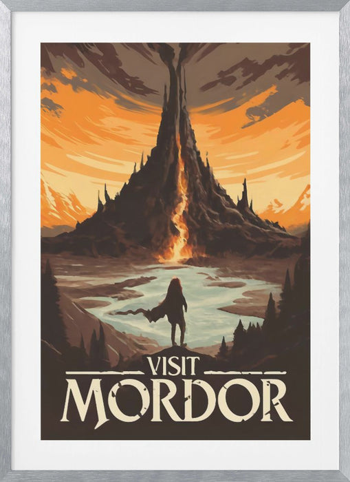 Visit Mordor Framed Art Modern Wall Decor