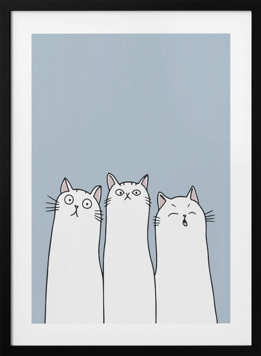 The Cats Framed Art Modern Wall Decor