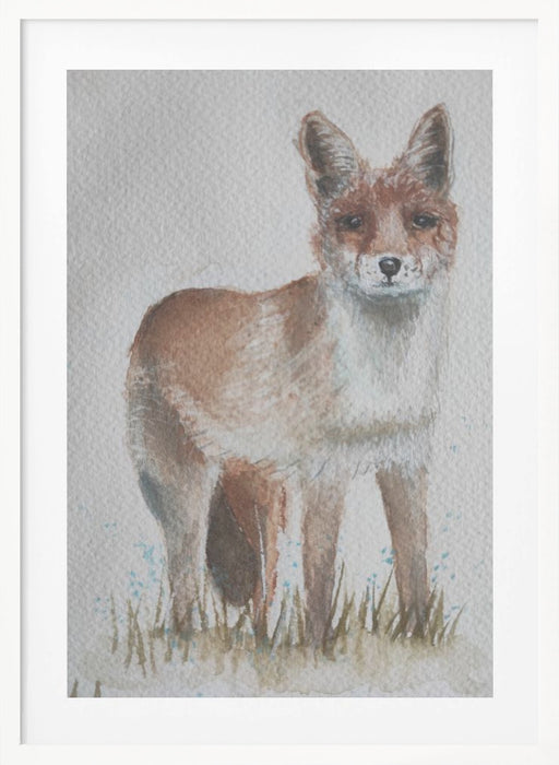 Fox Framed Art Modern Wall Decor