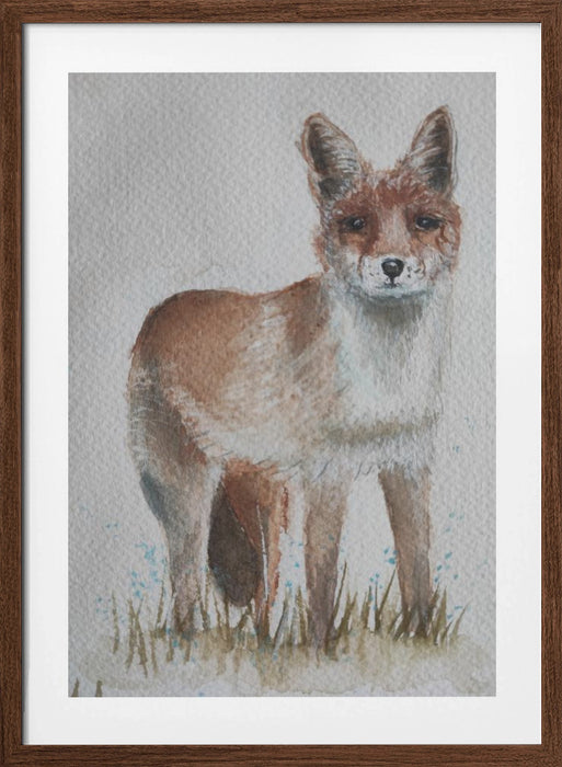 Fox Framed Art Modern Wall Decor