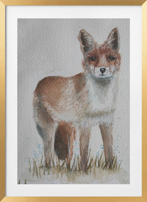 Fox Framed Art Modern Wall Decor