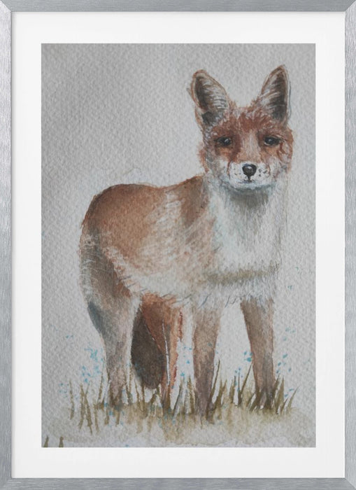 Fox Framed Art Modern Wall Decor