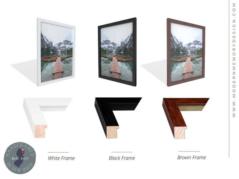 40x9 Picture frame 40x9 Frame White - Polishing Front - Modern Memory Design Picture frames - New Jersey Frame shop custom framing