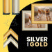 Silver 16x47 Picture Frame Gold  16x47 Frame 16 x 47 Poster Frames 16 x 47