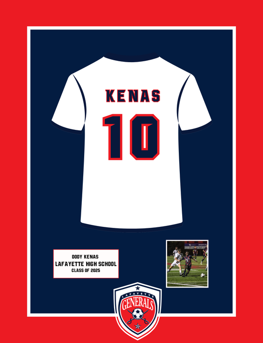 20x24 frames soccer 10 Lafayette High School Generals