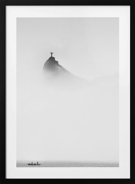 Cristo in the mist Framed Art Wall Decor