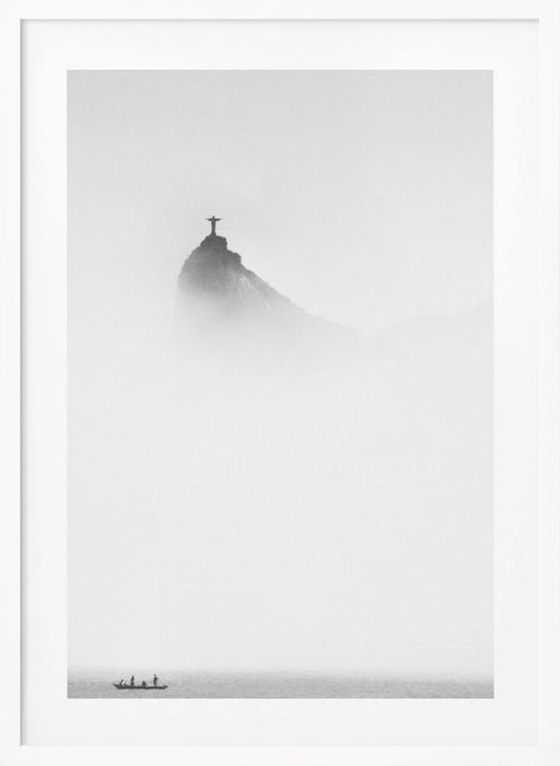 Cristo in the mist Framed Art Wall Decor