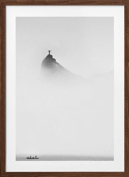 Cristo in the mist Framed Art Wall Decor