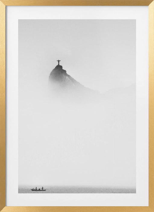 Cristo in the mist Framed Art Wall Decor