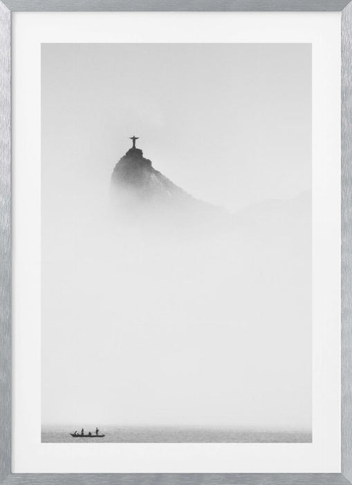 Cristo in the mist Framed Art Wall Decor