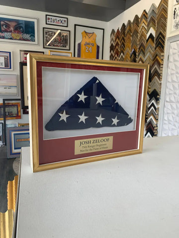 custom framing nj frame shop American flag frame