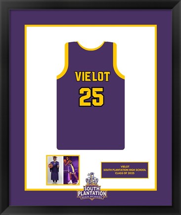 south plantation high school - 6 jersey frame Prints - Overnight shipping