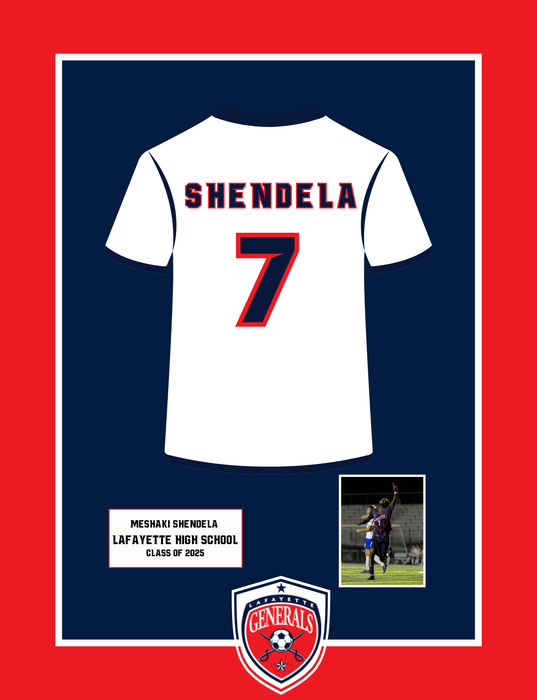 20x24 frames soccer 10 Lafayette High School Generals