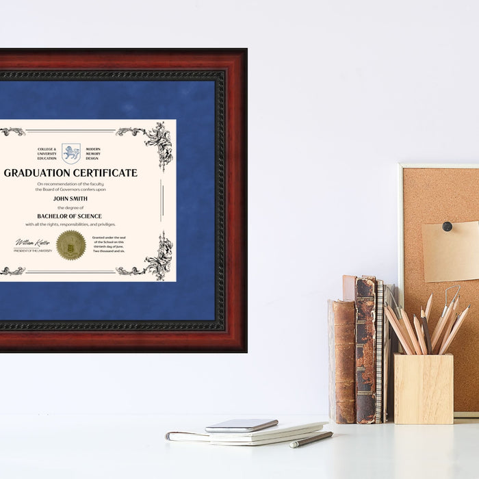 University of Michigan Diploma Frame 8.5x11 Certificate Blue