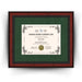 George Mason University Diploma Frame 8.5x11 Certificate Green