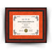 University of Virginia Diploma Frame 8.5x11 Certificate Orange