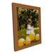 Honey Pecan Wood Picture Frame - Flat Modern Framing