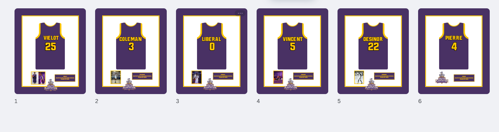 south plantation high school - 6 jersey frame Prints - Overnight shipping