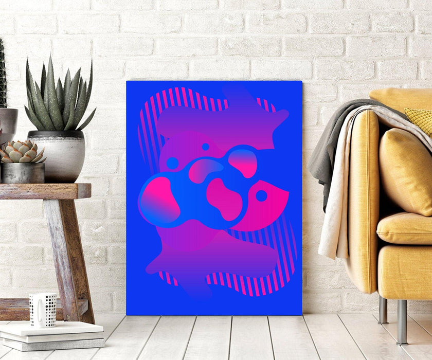 Abstract Artwork Blue Magenta Wall Art Canvas Prints Framed art - Modern Memory Design Picture frames - New Jersey Frame shop custom framing