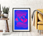 Abstract Artwork Blue Magenta Wall Art Canvas Prints Framed art - Modern Memory Design Picture frames - New Jersey Frame shop custom framing