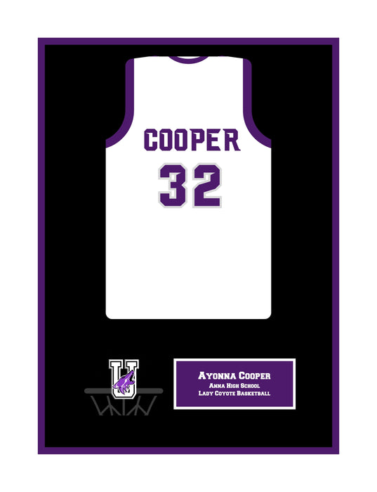 5 Jersey prints Anna High School Lady Coyote Basketball 20x24