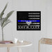 Austin Police Officer Thin blue Line Flag Gift Art - Modern Memory Design Picture frames - New Jersey Frame shop custom framing