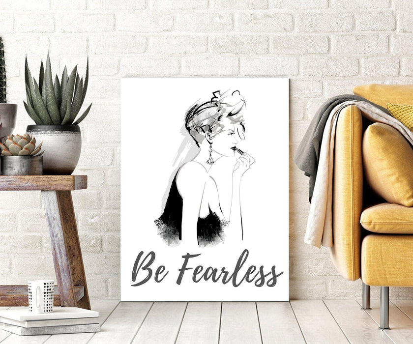 Be Fearless art fashion fearless girl feminist gift Girl Boss - Modern Memory Design Picture frames - New Jersey Frame shop custom framing