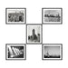 Black and White Photography New York City Set of 5 Framed art - Modern Memory Design Picture frames - New Jersey Frame shop custom framing