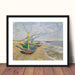 Boats at Saintes Maire by Vincent Van Gogh beach Boats Ships - Modern Memory Design Picture frames - New Jersey Frame shop custom framing