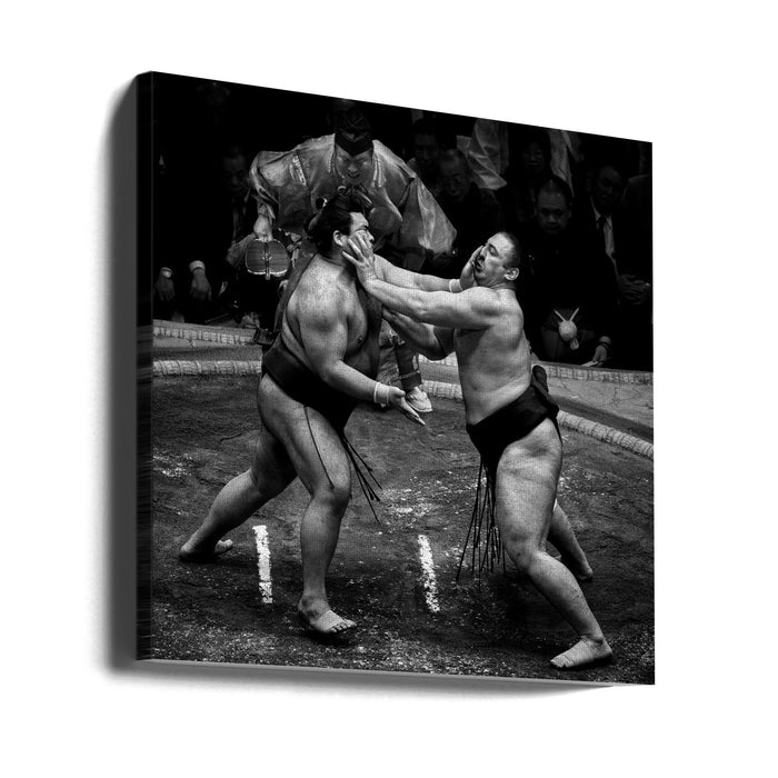 Don't touch my face! Square Canvas Art Print
