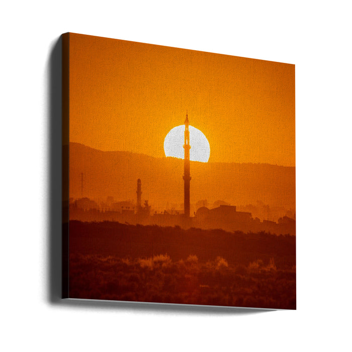 SunRise for a new morning Square Canvas Art