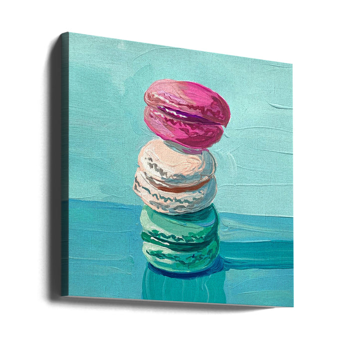 Macarons Square Canvas Art Print