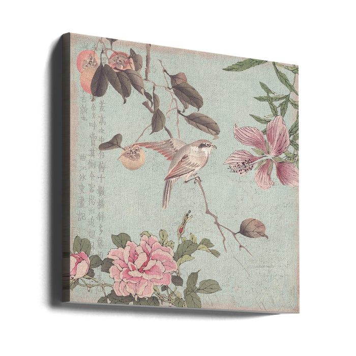 Chinoiserie No3 Square Canvas Art