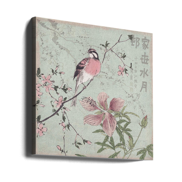 Chinoiserie No1 Square Canvas Art