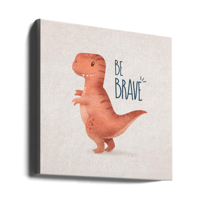 Dino Trex Square Canvas Art