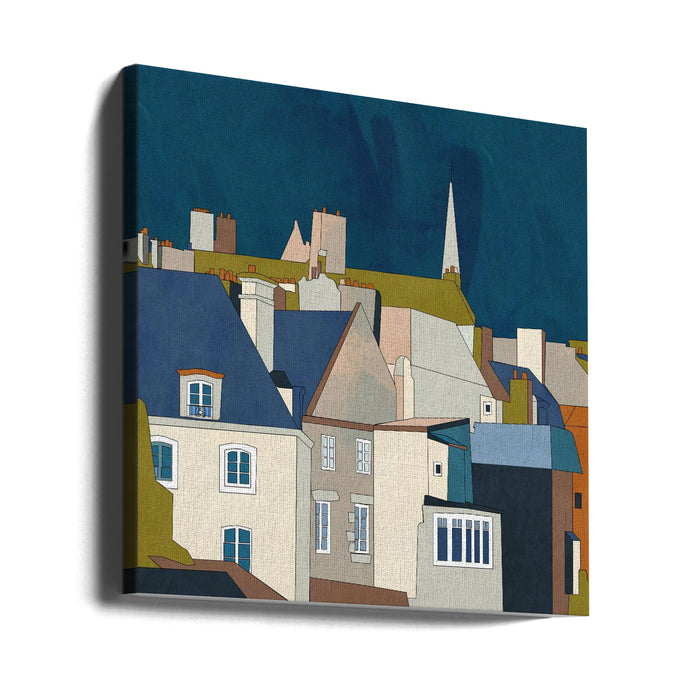 Saint Malo Kopie Square Canvas Art Print