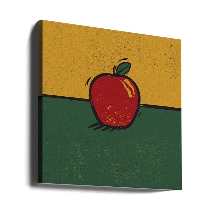 Apple Square Canvas Art Print